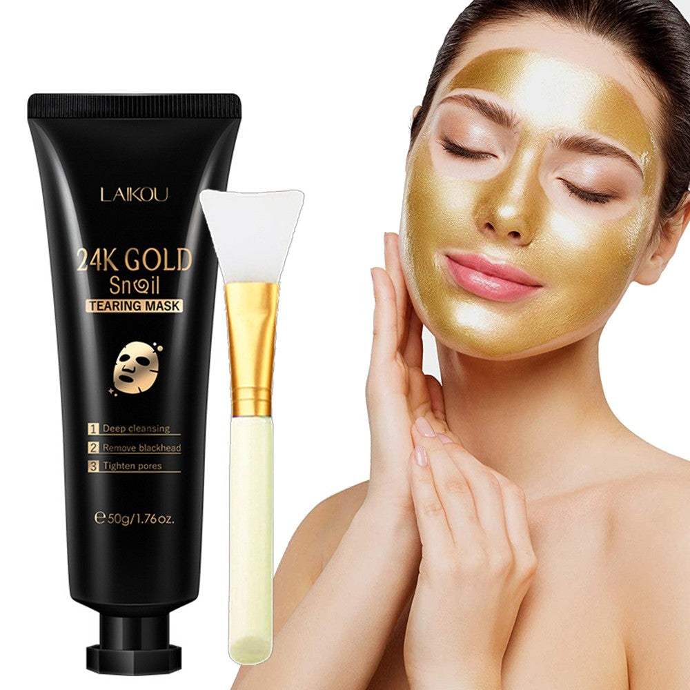 DEEPUNITY Gold Foil Snail Tear-Off Mask Hydrating
