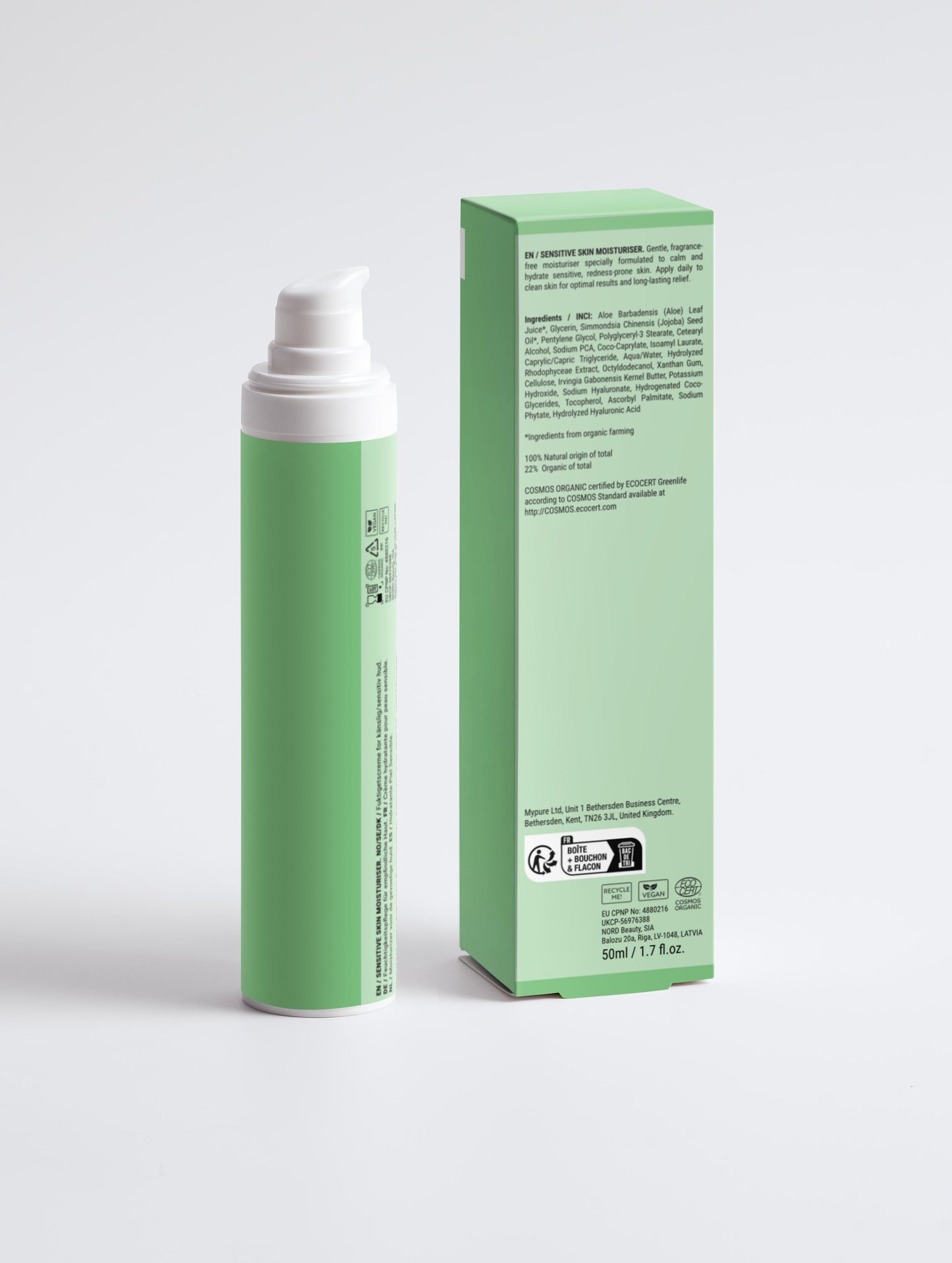 Sensitive Skin Moisturiser, Fragrance Free