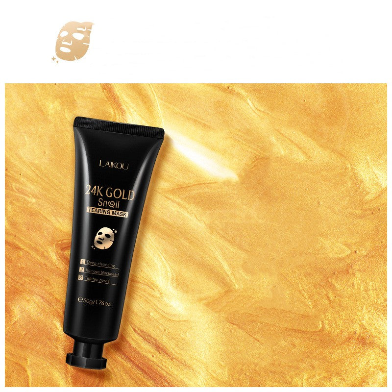 DEEPUNITY Gold Foil Snail Tear-Off Mask Hydrating