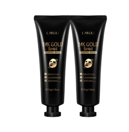 DEEPUNITY Gold Foil Snail Tear-Off Mask Hydrating